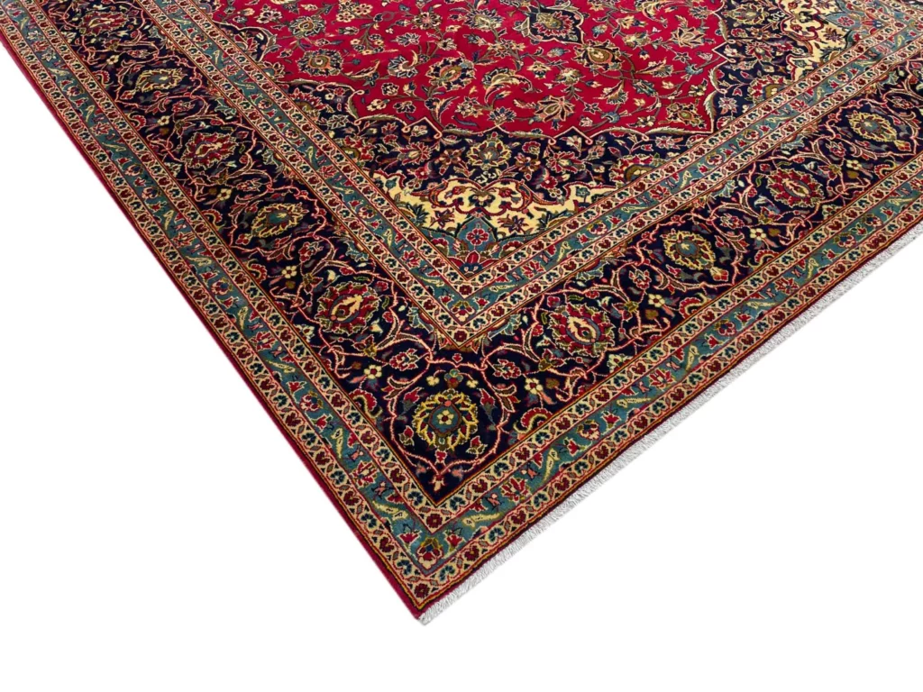 Perserteppich Keshan 357x250 cm Wolle handgeknüpft