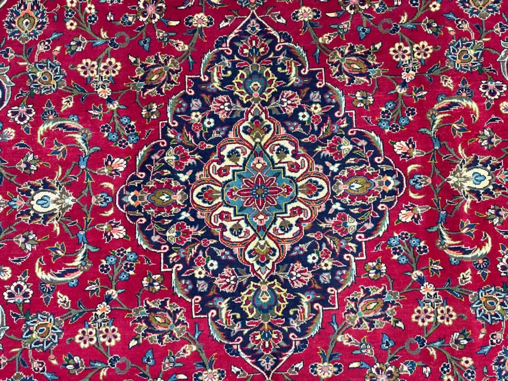 Perserteppich Keshan 357x250 cm Wolle handgeknüpft
