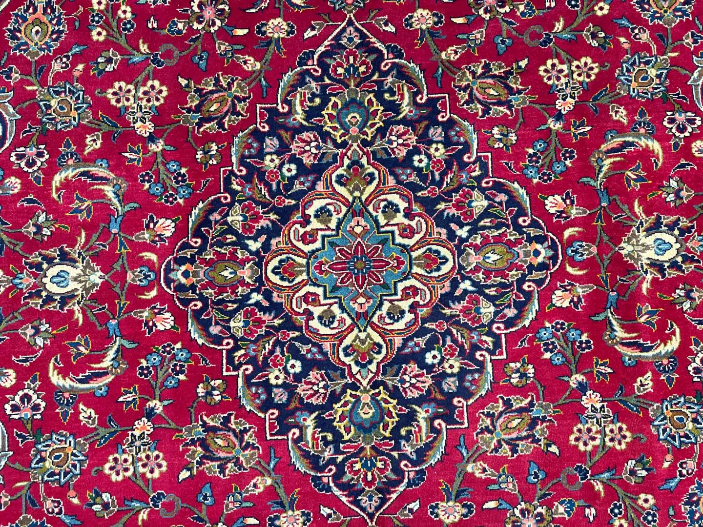 Perserteppich Keshan 357x250 cm Wolle handgeknüpft