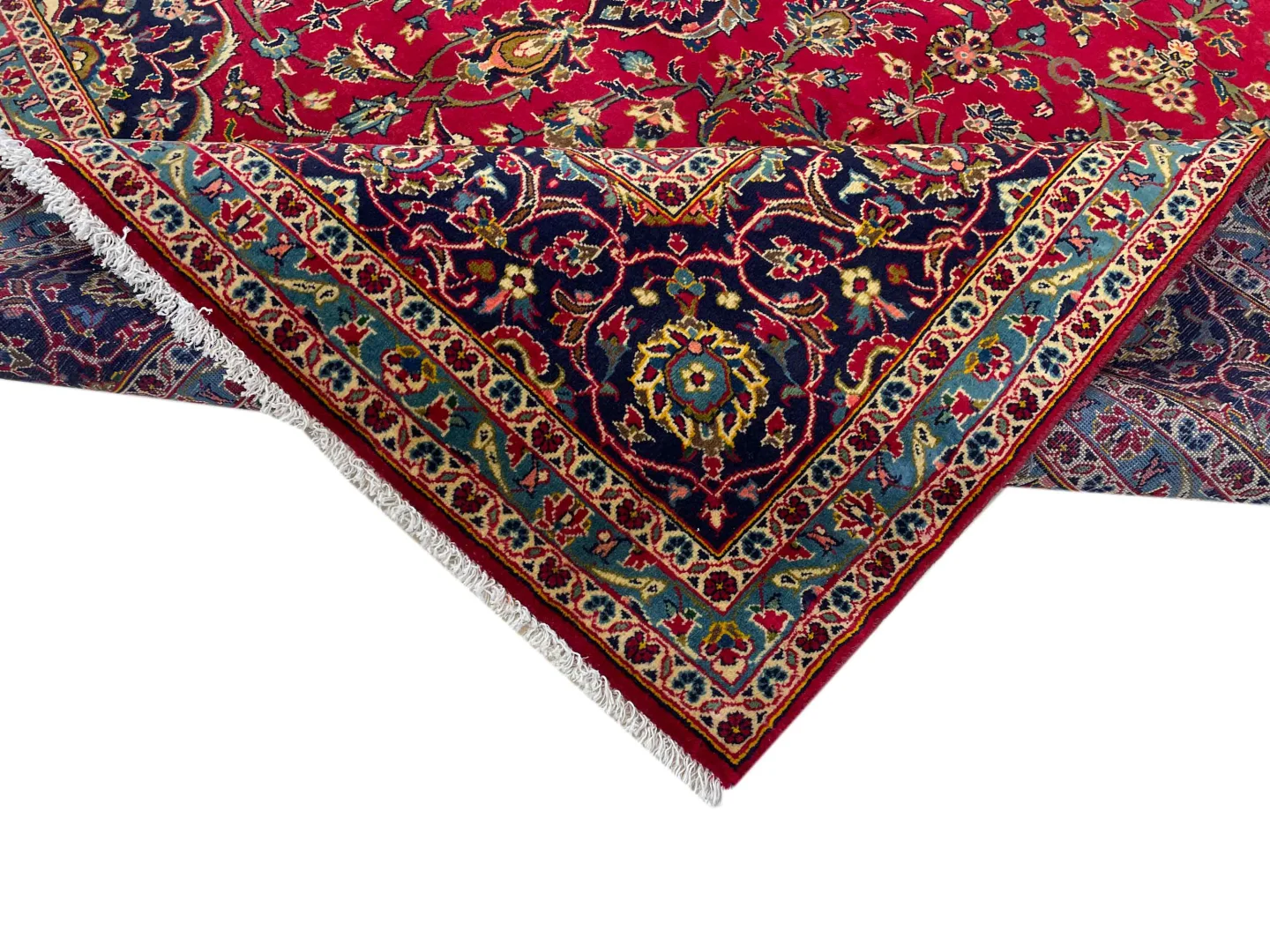 Perserteppich Keshan 357x250 cm Wolle handgeknüpft