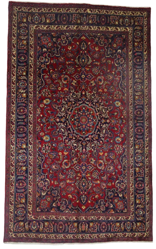 Perserteppich Maschhad 315 x 193 cm Wolle handgeknüpft