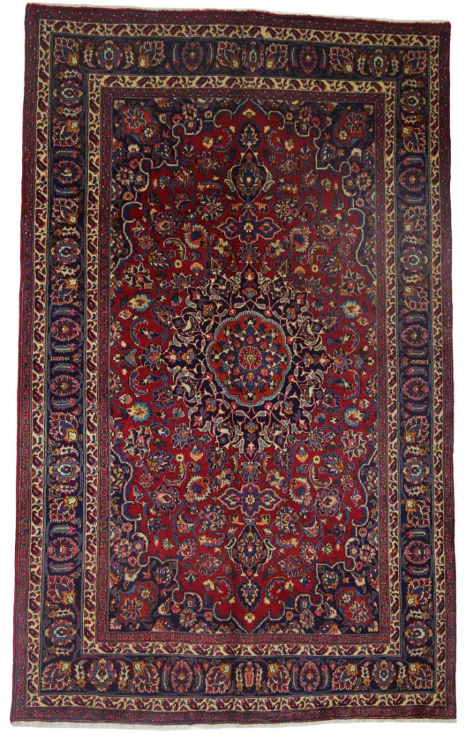 Perserteppich Maschhad 315 x 193 cm Wolle handgeknüpft