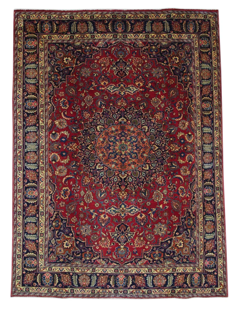 Perserteppich Maschhad 333 x 243 cm Wolle handgeknüpft
