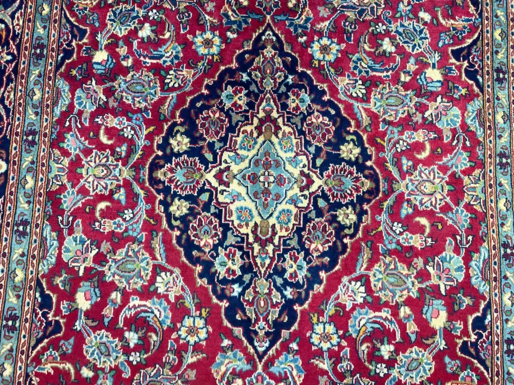 Perserteppich Maschhad 288 x 199 cm Wolle handgeknüpft