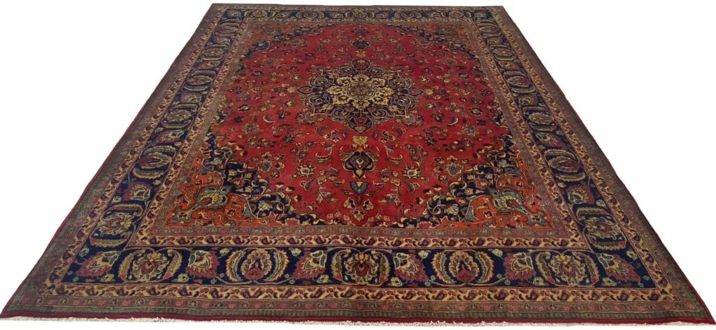 Perserteppich Maschhad 290 x 255 cm Wolle handgeknüpft
