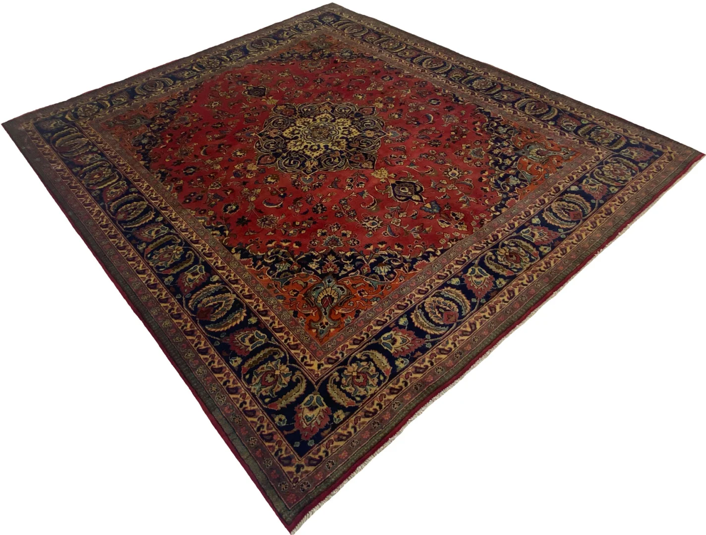Perserteppich Maschhad 290 x 255 cm Wolle handgeknüpft