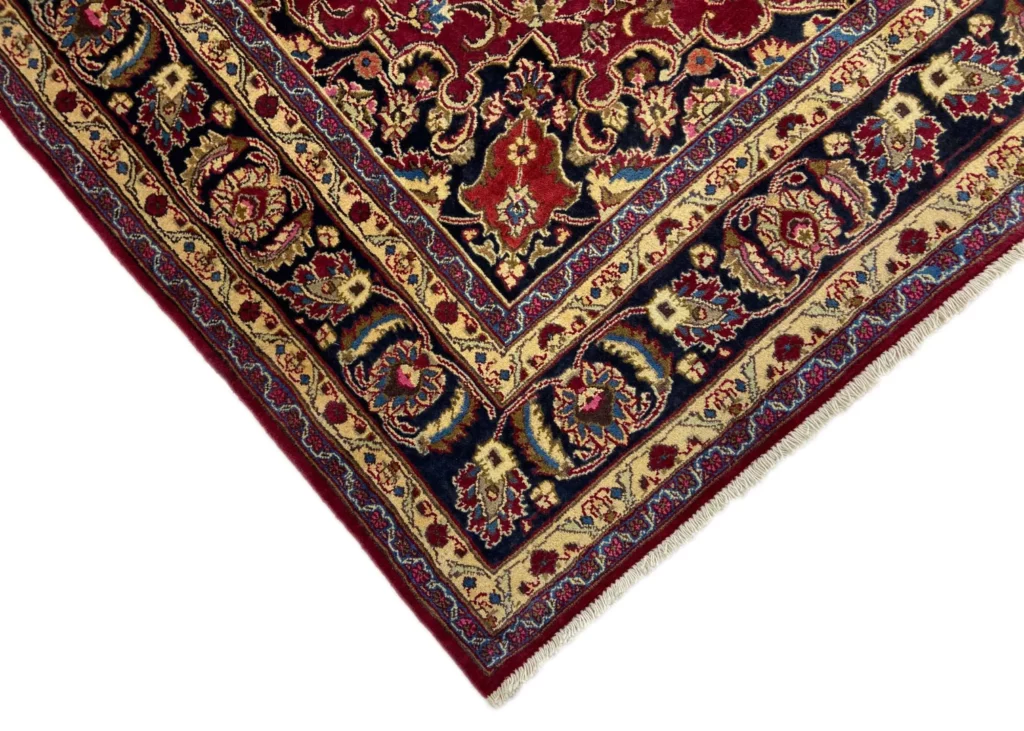 maschhad-orientteppich-292x204-cm-250000-knoten-florales-muster-handgeknupft-3 Perserteppich Maschhad 292 x 204 cm Wolle handgeknüpft