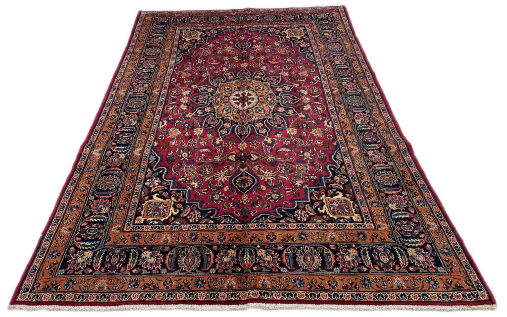 maschhad-orientteppich-292x184-cm-florales-muster-250000-knoten-handgeknupft-1 Perserteppich Maschhad 292 x 184 cm Wolle handgeknüpft