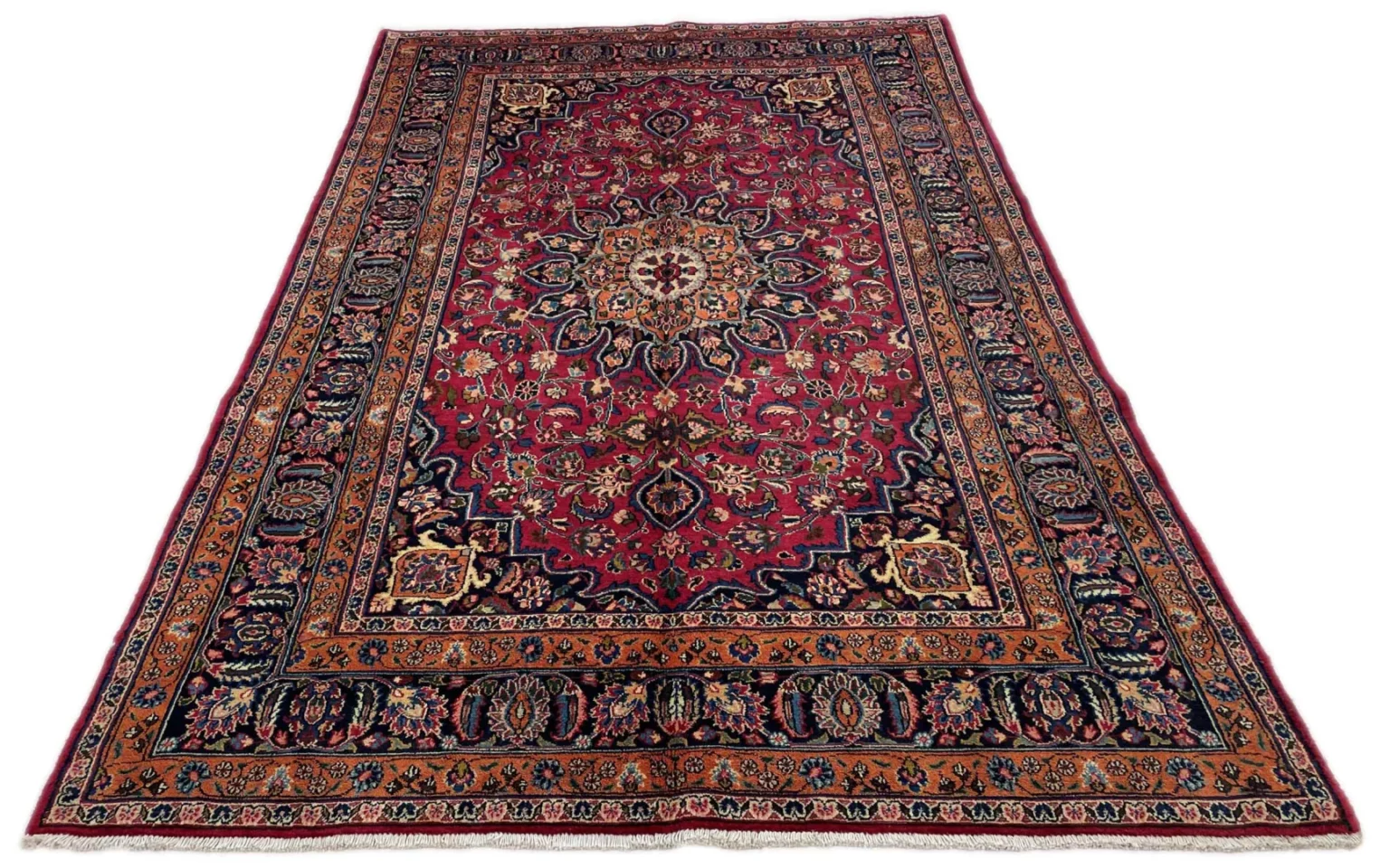 maschhad-orientteppich-292x184-cm-florales-muster-250000-knoten-handgeknupft-1 Perserteppich Maschhad 292 x 184 cm Wolle handgeknüpft
