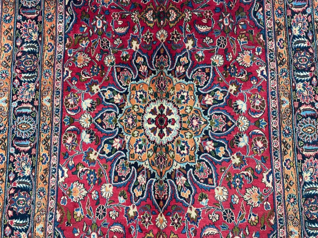 maschhad-orientteppich-292x184-cm-florales-muster-250000-knoten-handgeknupft-5 Perserteppich Maschhad 292 x 184 cm Wolle handgeknüpft