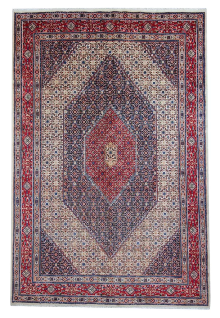 Perserteppich Moud 315 x 210 cm Wolle Seide handgeknüpft