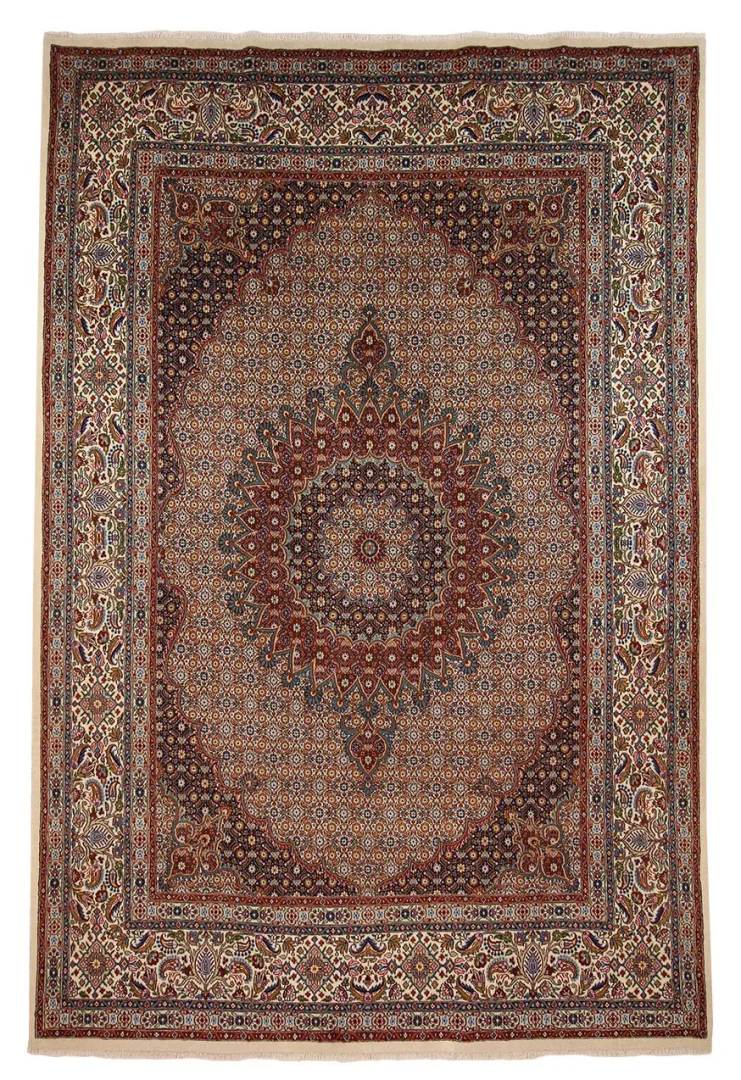 Perserteppich Moud 363x245 cm Schafwolle handgeknüpft