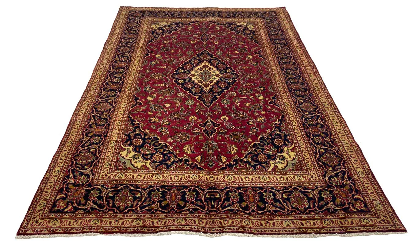 Perserteppich Maschhad 300 x 195 cm Wolle handgeknüpft