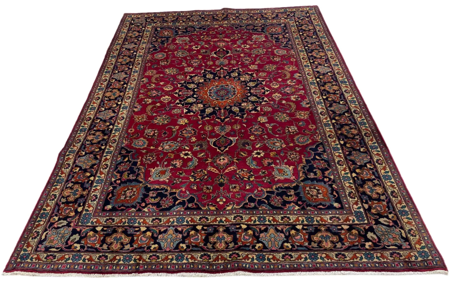 maschhad-teppich-300x203-cm-250000-knoten-florales-muster-handgeknupft-1 Perserteppich Maschhad 300x203 cm handgeknüpft