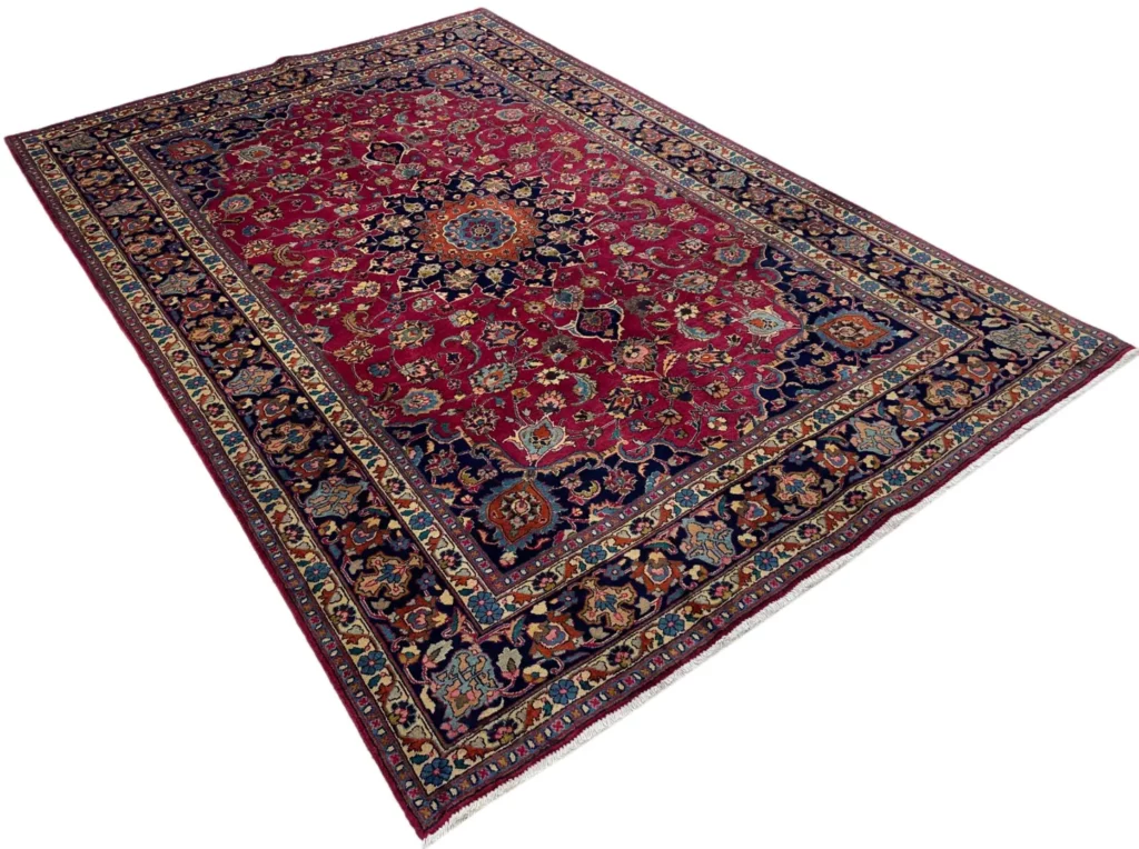 maschhad-teppich-300x203-cm-250000-knoten-florales-muster-handgeknupft-2 Perserteppich Maschhad 300x203 cm handgeknüpft