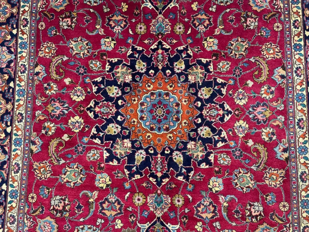 maschhad-teppich-300x203-cm-250000-knoten-florales-muster-handgeknupft-4 Perserteppich Maschhad 300x203 cm handgeknüpft