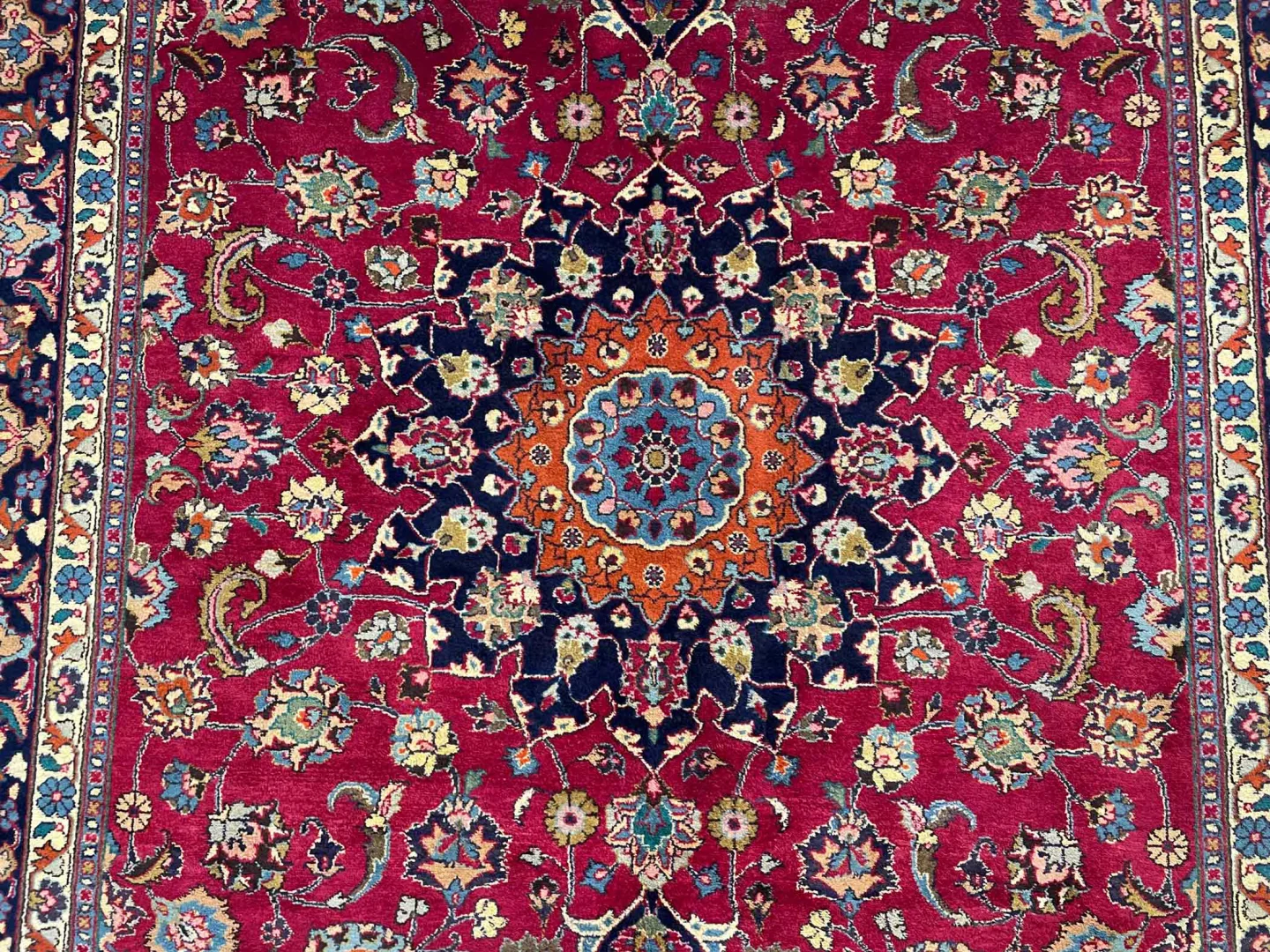 maschhad-teppich-300x203-cm-250000-knoten-florales-muster-handgeknupft-4 Perserteppich Maschhad 300x203 cm handgeknüpft