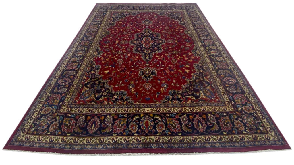 Perserteppich Maschhad 303 x 240 cm Wolle handgeknüpft