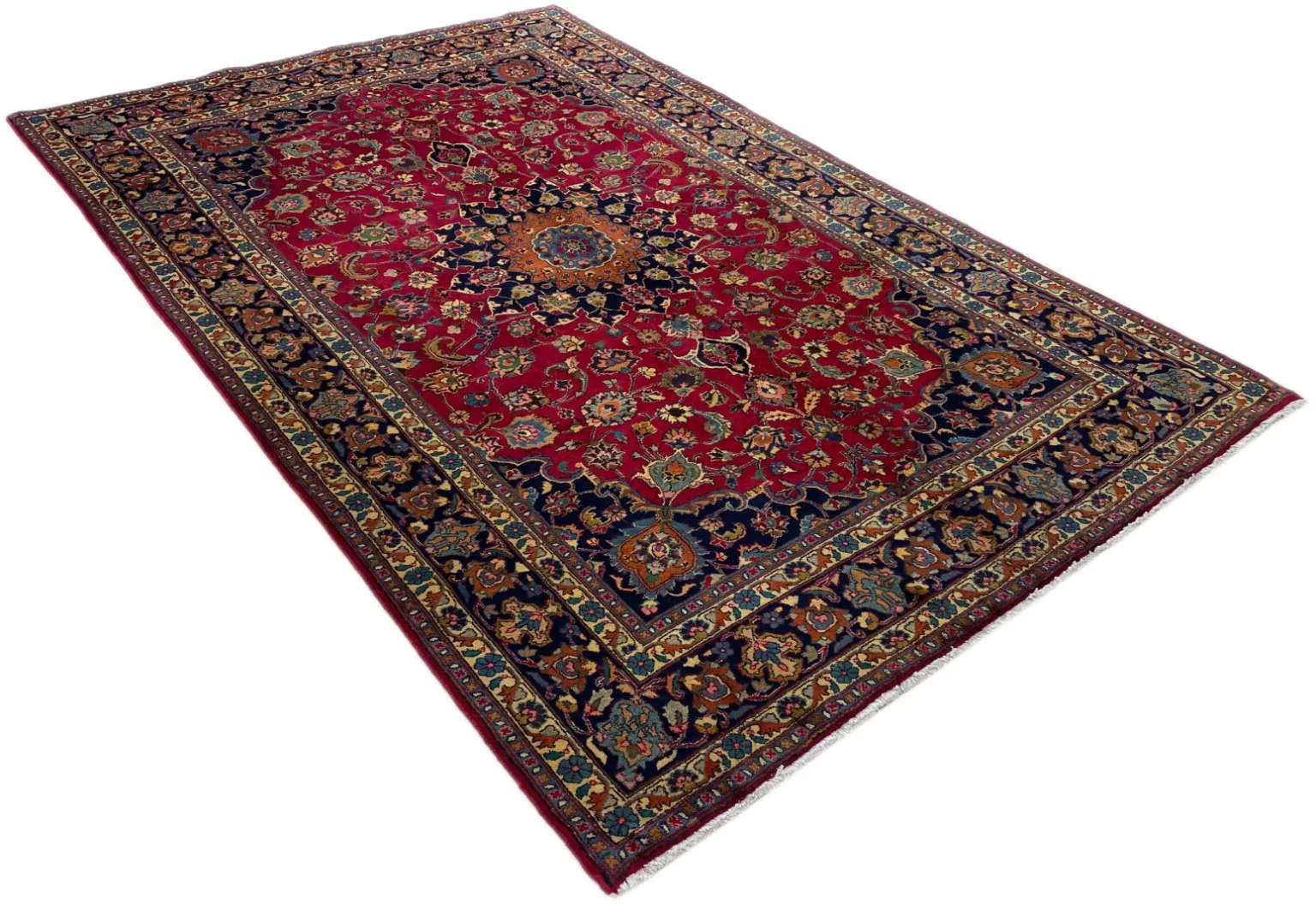 maschhad-teppich-307-x-203-cm-250000-knoten-m-floral-handgeknupft-2 Perserteppich Maschhad 307 x 203 cm Wolle handgeknüpft