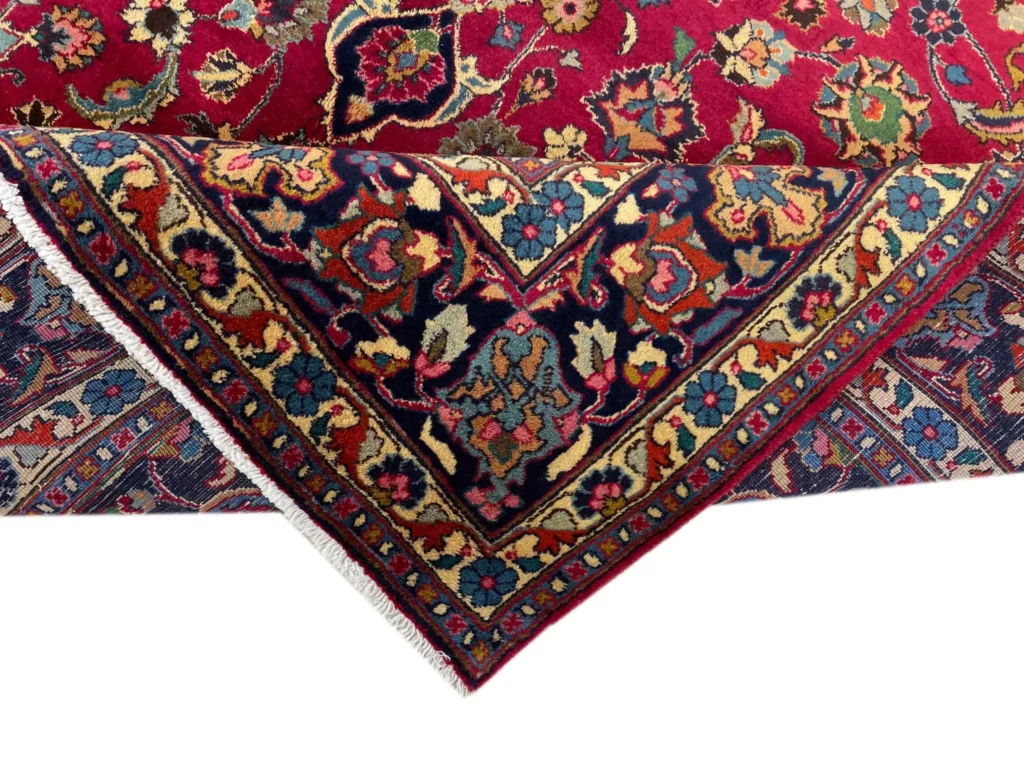 maschhad-teppich-307-x-203-cm-250000-knoten-m-floral-handgeknupft-5 Perserteppich Maschhad 307 x 203 cm Wolle handgeknüpft