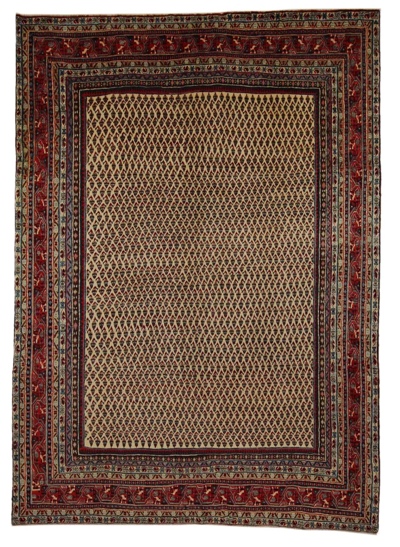 Perserteppich Sarough 300 x 215 cm Wolle handgeknüpft