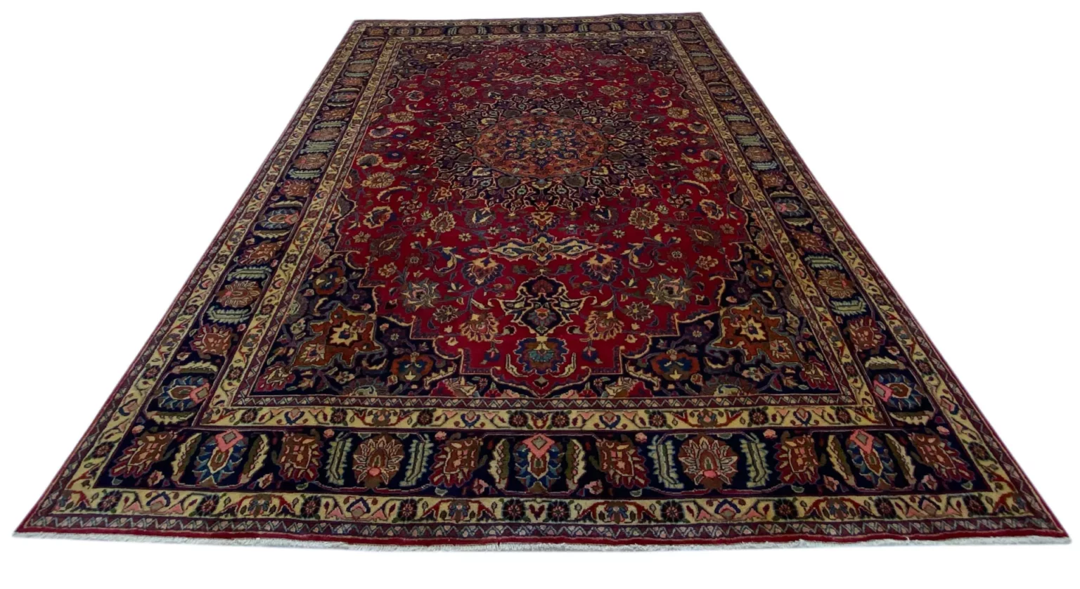 Perserteppich Maschhad 333 x 243 cm Wolle handgeknüpft