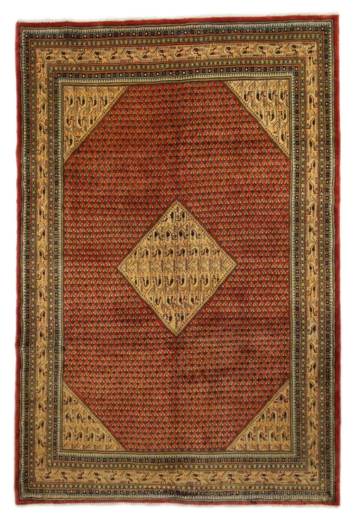 sarough-orientteppich-327x220-cm-200000-knoten-handgeknupft Perserteppich Sarough 327 x 220 cm Wolle handgeknüpft