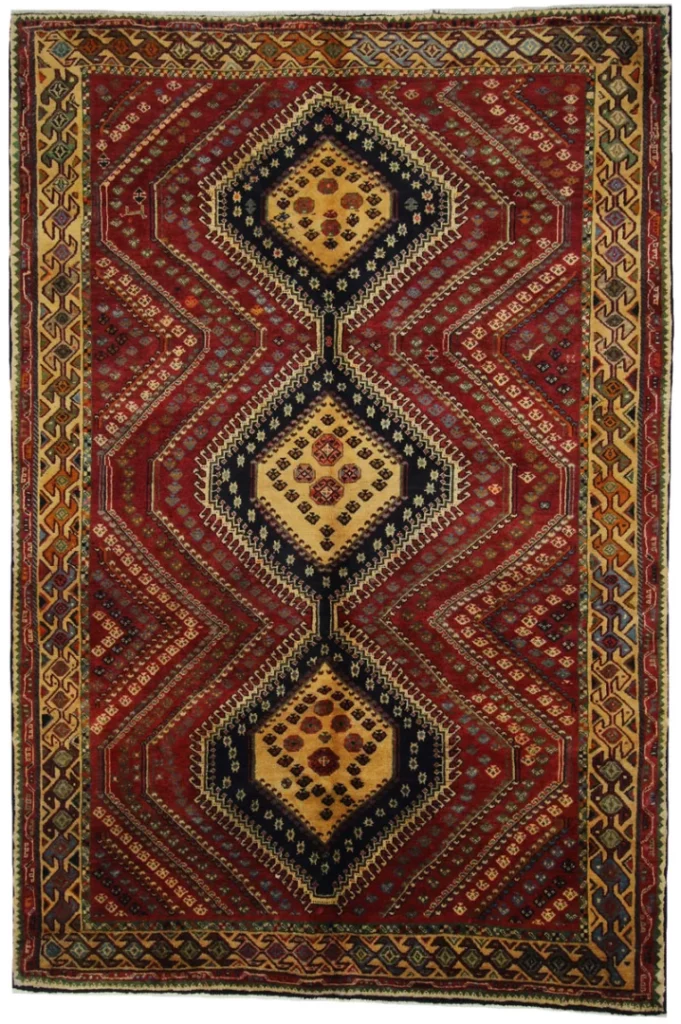 Perserteppich Shiraz 292 x 197 cm Wolle handgeknüpft
