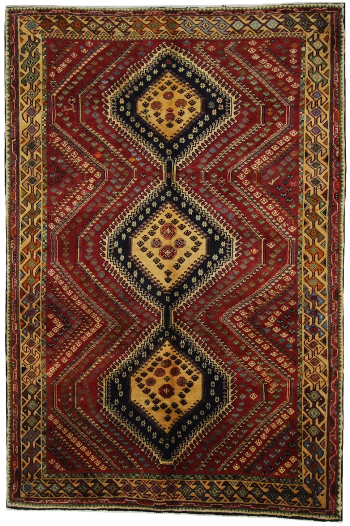 Perserteppich Shiraz 292 x 197 cm Wolle handgeknüpft