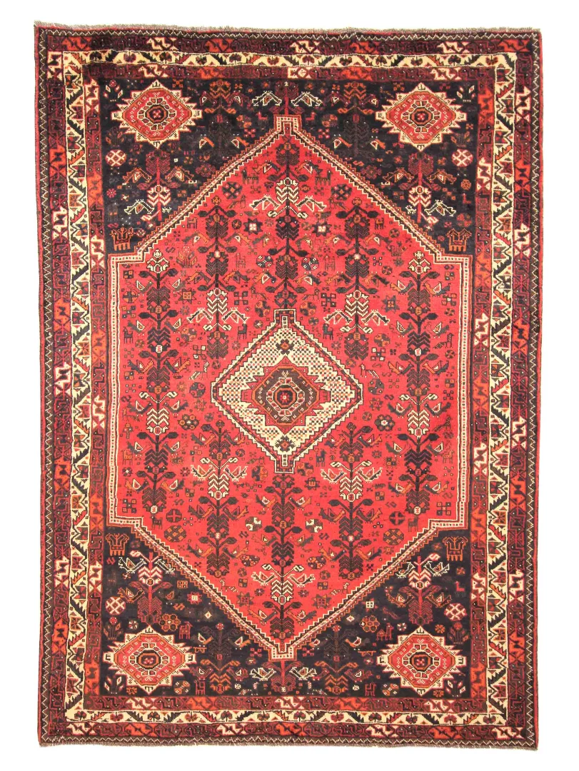 Perserteppich Shiraz 293 x 210 cm Wolle handgeknüpft