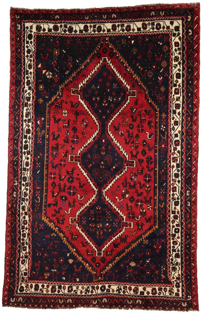 Perserteppich Shiraz 300 x 190 cm Wolle handgeknüpft