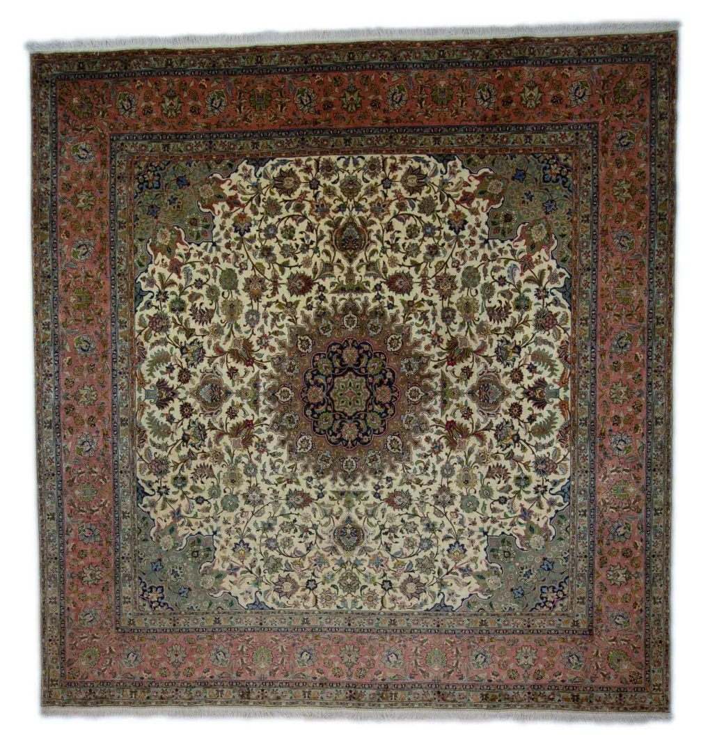 tabris-teppich-260x249-cm-50-raj-luxusteppich-handgeknupft-fur-teppiche Perserteppich Täbris 260 x 249 cm Wolle Seide handgeknüpft