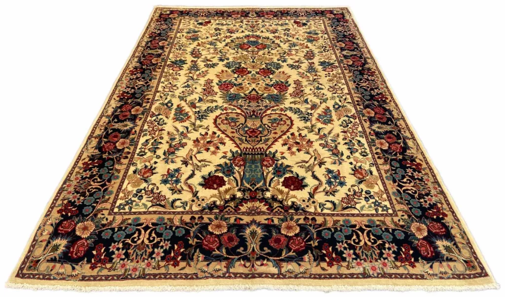 moud-orientteppich-303-x-200-cm-360000-knoten-handgeknupft-1 Perserteppich Moud 303 x 200 cm Wolle handgeknüpft