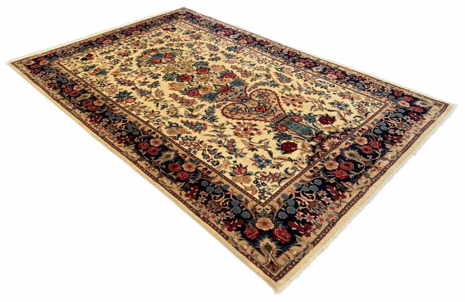 moud-orientteppich-303-x-200-cm-360000-knoten-handgeknupft-2 Perserteppich Moud 303 x 200 cm Wolle handgeknüpft