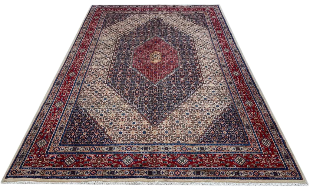 Perserteppich Moud 315 x 210 cm Wolle Seide handgeknüpft