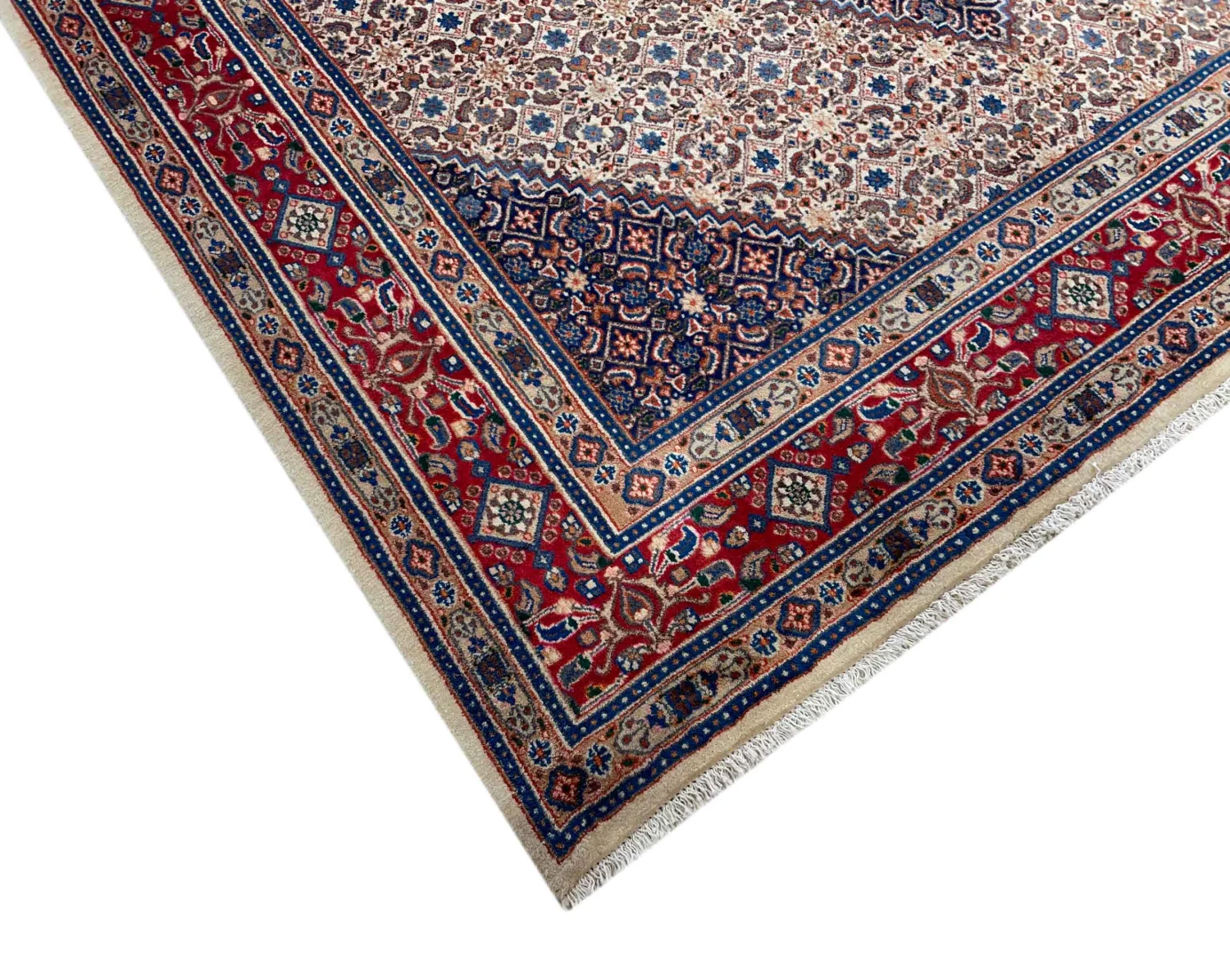 Perserteppich Moud 315 x 210 cm Wolle Seide handgeknüpft