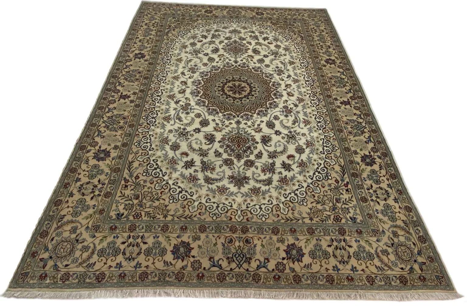 Perserteppich Nain 305x203 cm Wolle handgeknüpft