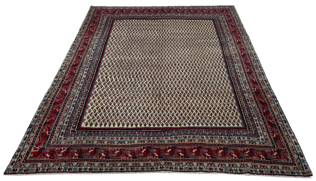 Perserteppich Sarough 300 x 215 cm Wolle handgeknüpft