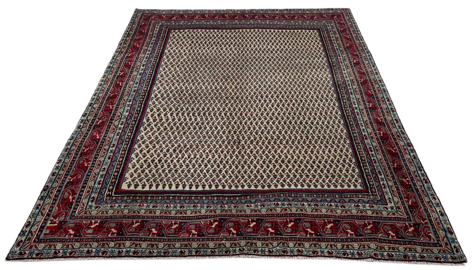 Perserteppich Sarough 300 x 215 cm Wolle handgeknüpft