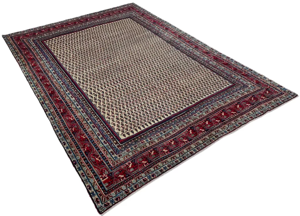 Perserteppich Sarough 300 x 215 cm Wolle handgeknüpft