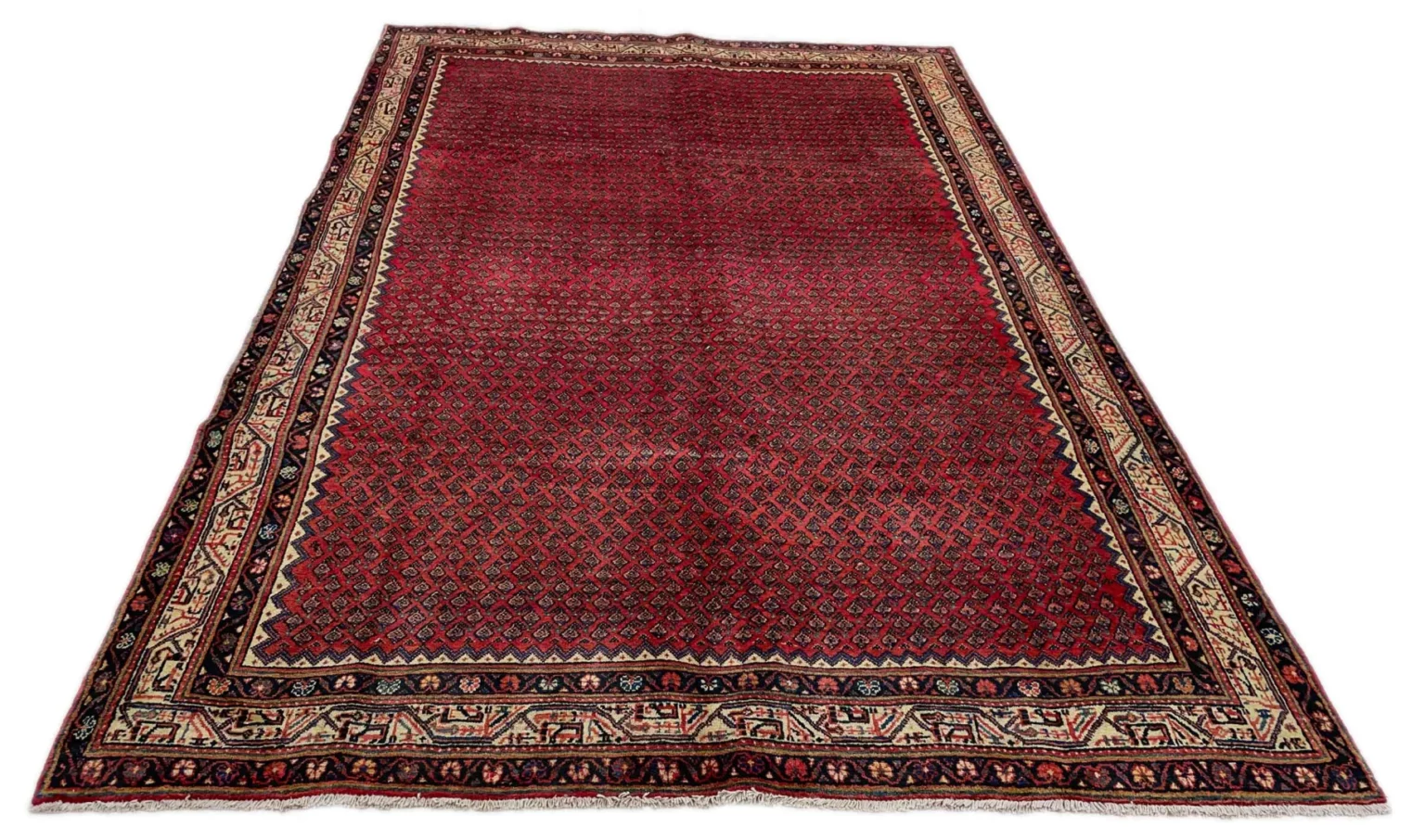 Perserteppich Sarough 339 x 217 cm Wolle handgeknüpft