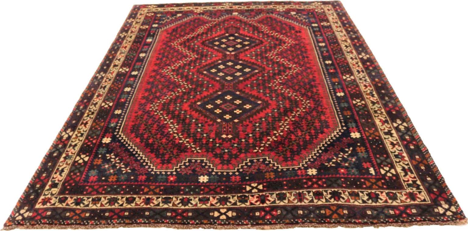 Perserteppich Shiraz 277 x 200 cm Wolle handgeknüpft