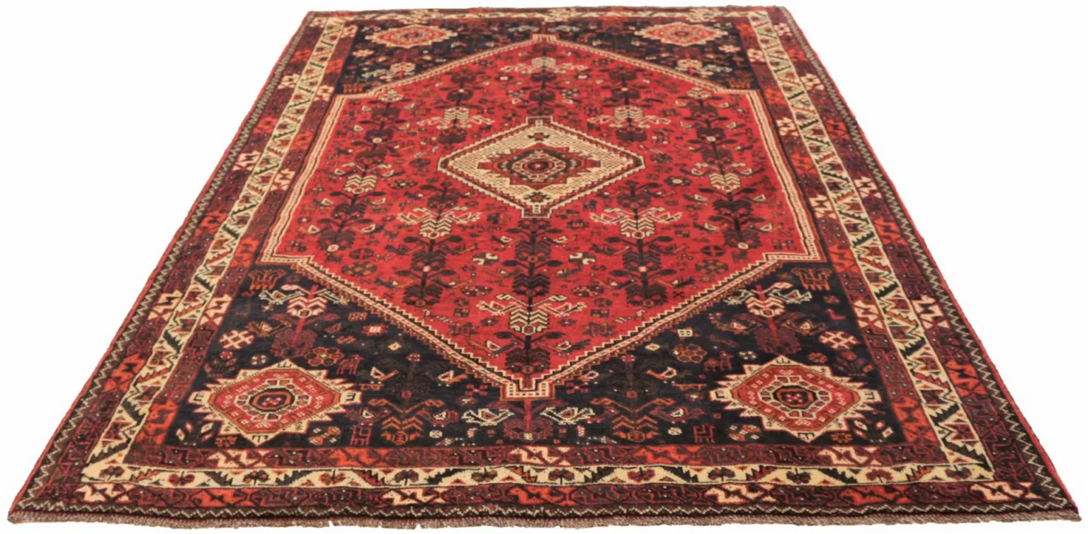 Perserteppich Shiraz 293 x 210 cm Wolle handgeknüpft