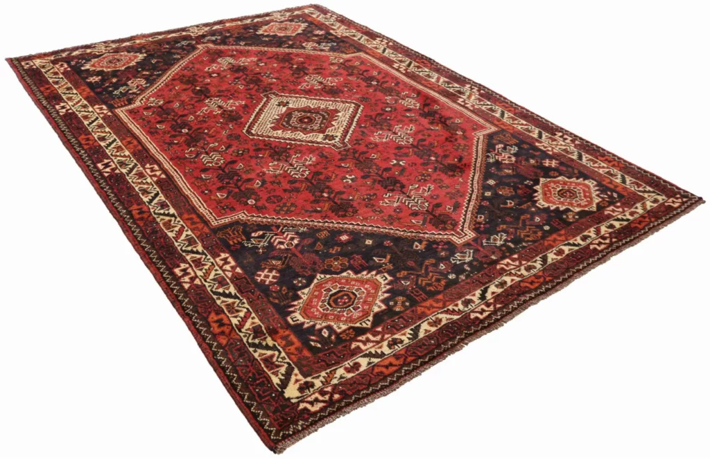 Perserteppich Shiraz 293 x 210 cm Wolle handgeknüpft