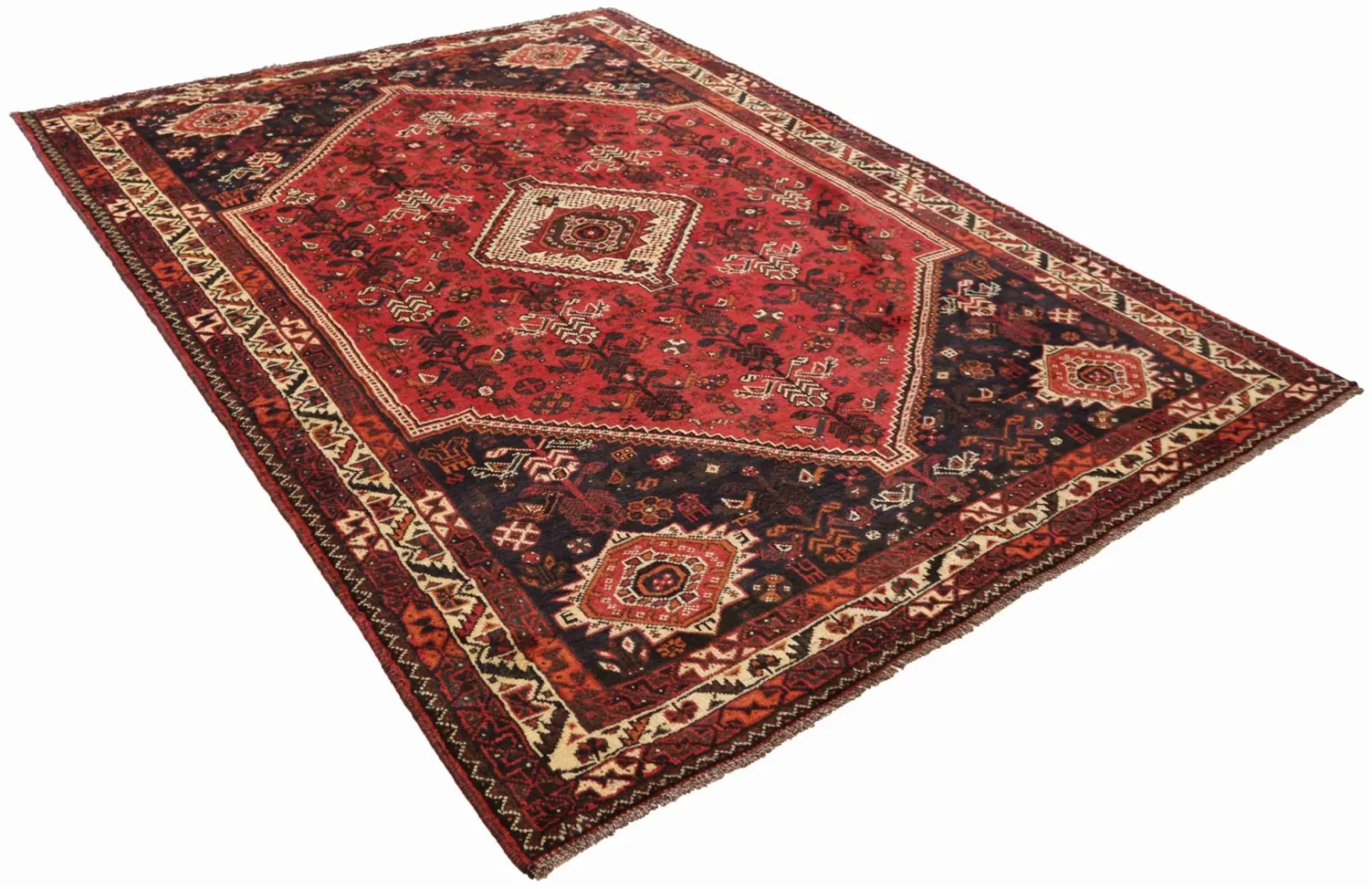 Perserteppich Shiraz 293 x 210 cm Wolle handgeknüpft