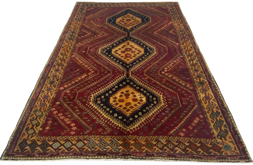 Perserteppich Shiraz 292 x 197 cm Wolle handgeknüpft