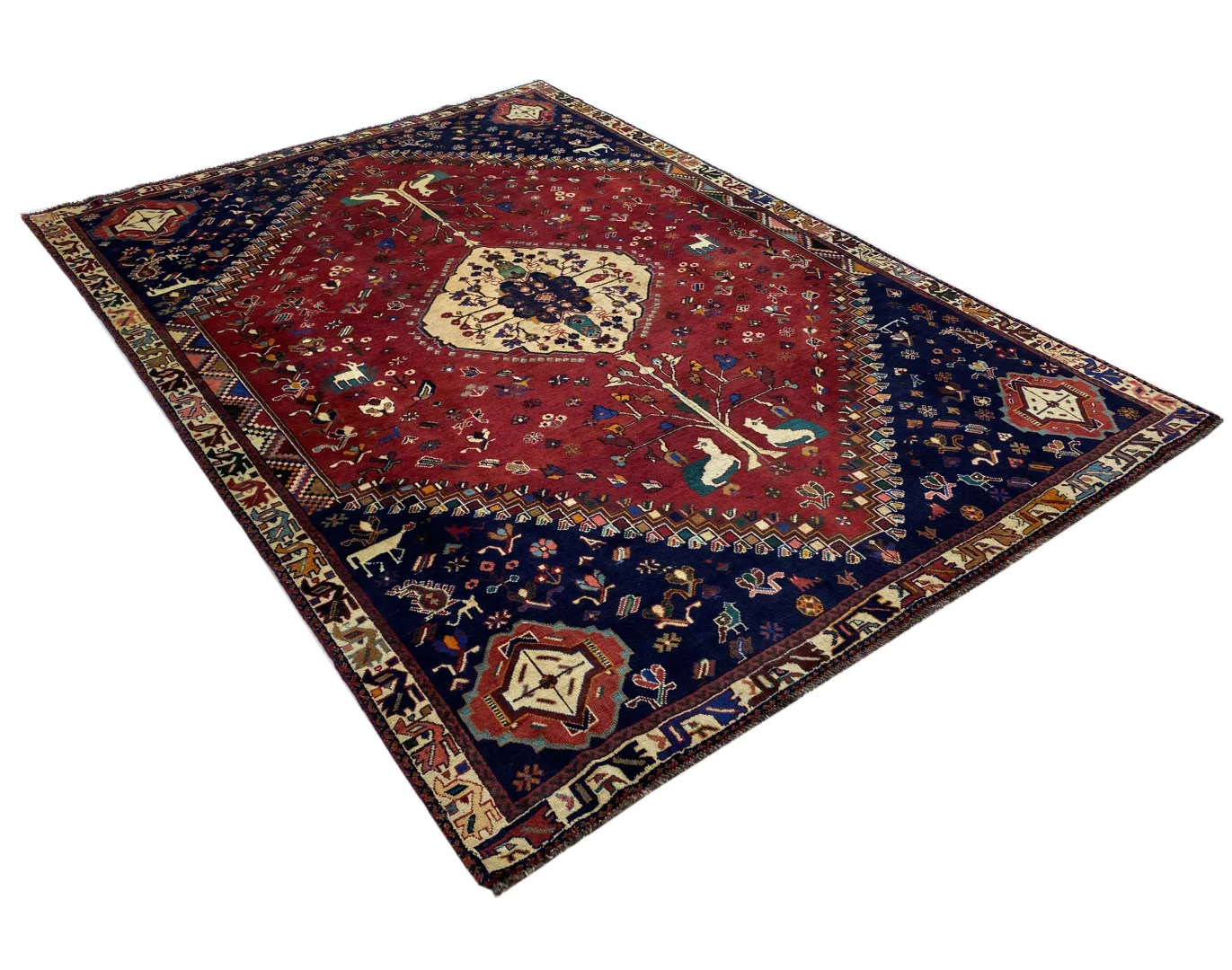 shiraz-teppich-303-x-215-cm-100000-knoten-handgeknupft-fur-teppiche-2 Perserteppich Shiraz 303 x 215 cm Wolle handgeknüpft