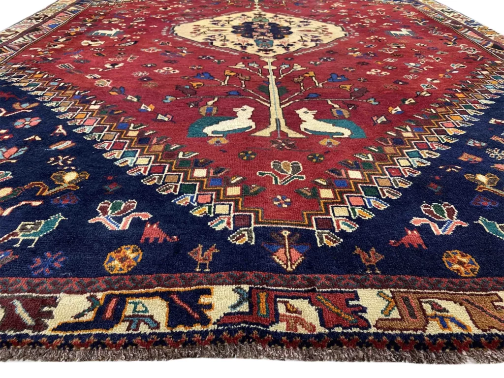 shiraz-teppich-303-x-215-cm-100000-knoten-handgeknupft-fur-teppiche-4 Perserteppich Shiraz 303 x 215 cm Wolle handgeknüpft