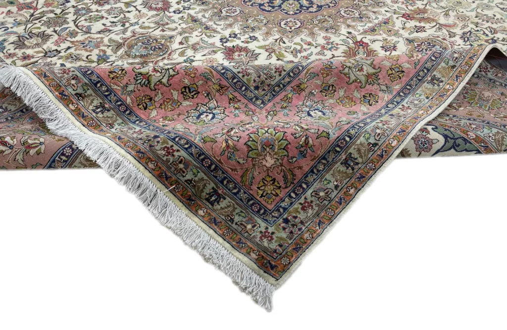 tabris-teppich-260x249-cm-50-raj-luxusteppich-handgeknupft-fur-teppiche-4 Perserteppich Täbris 260 x 249 cm Wolle Seide handgeknüpft