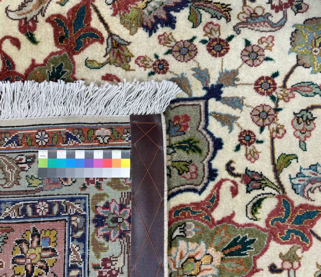 tabris-teppich-260x249-cm-50-raj-luxusteppich-handgeknupft-fur-teppiche-6 Perserteppich Täbris 260 x 249 cm Wolle Seide handgeknüpft